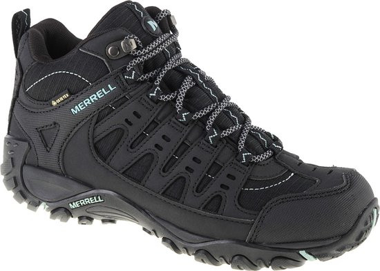 Merrell Accentor Sport Mid GTX - maat 42 - Wandelschoenen Dames - Black/Aquifer