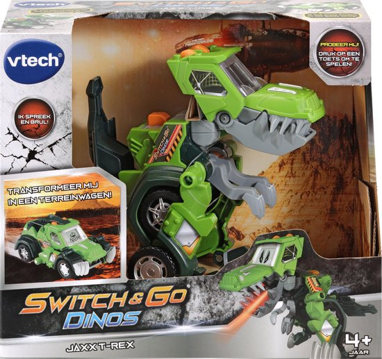 VTech Switch & Go Dino's - Jaxx T-Rex - Kinder Speelgoed Dinosaurus - Interactief Robot Speelfiguur