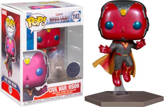 Funko Pop !#1143 Marvel Civil War Captain America : Vision #1143 Exclusive