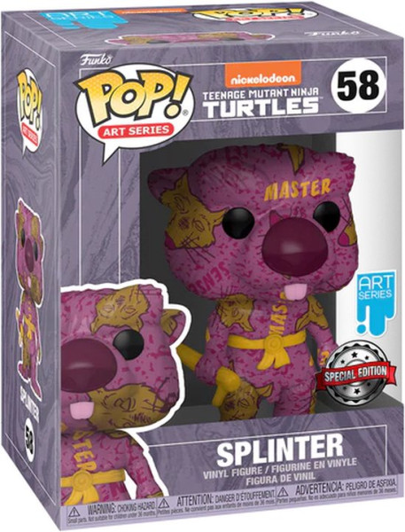 Funko Pop #58 Artist Series: TMNT 2: Secret of the Ooze - Splinter (Graffiti Deco) - US Exclusive -