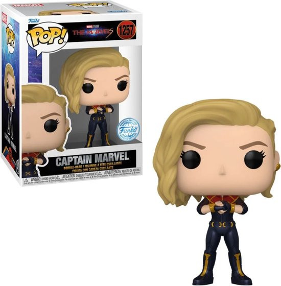 Funko Pop #1257 Marvel: The Marvels (2023) - Captain Marvel Ready to Fight Exclusive limited edition