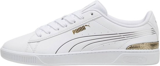 PUMA Vikky v3 - maat 38 - Metallic Shine Dames Sneakers - PUMA White-PUMA Gold-PUMA Silver