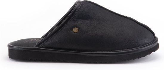 Warmbat - maat 43- Barron Suede Heren Pantoffels - Black