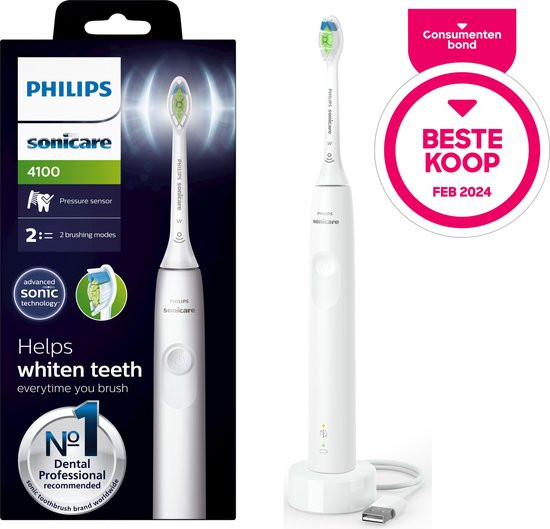 Philips Sonicare Series 4100 - HX3681/33 - Elektrische Tandenborstel - Wit