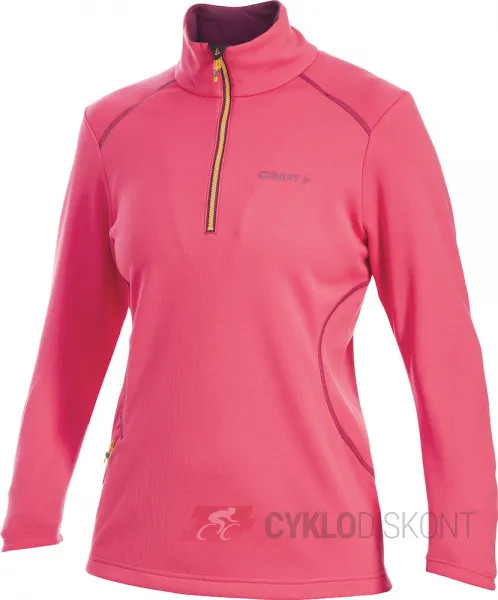 Craft Dames roze coltrui C RAFT Flex HZ pullover Maat XS 1902873-2477