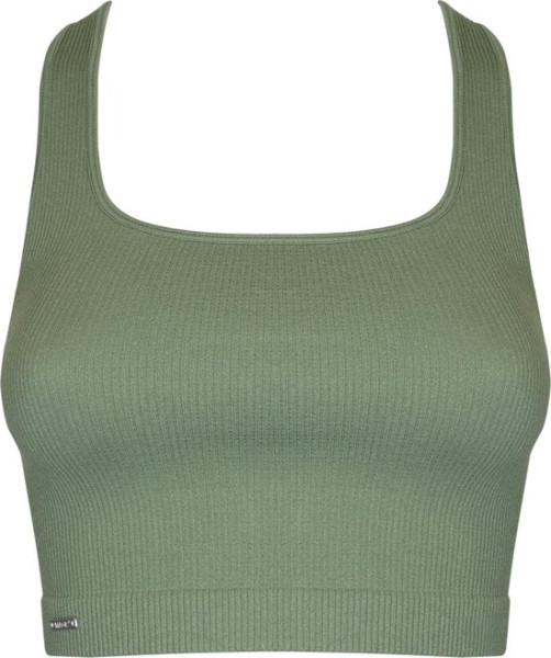 MAGIC Bodyfashion - Maat M - Lounge Crop Tanktop Green Vrouwen