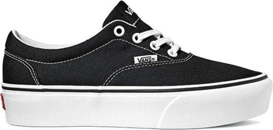 Vans Doheny Platform Canvas - maat 38.5 - Dames Sneakers - Black/White