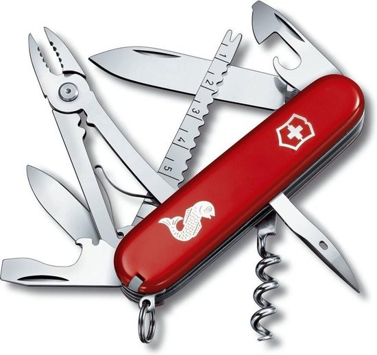 Victorinox Angler - Zakmes - 18 functies - Rood