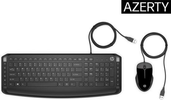 HP Pavilion 200 - Bedraad - Toetsenbord en muis - Combo - AZERTY