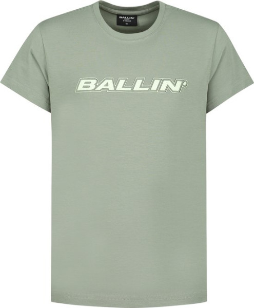 Ballin - Maat 176 - Amsterdam - Jongens Slim Fit T-shirt - Groen