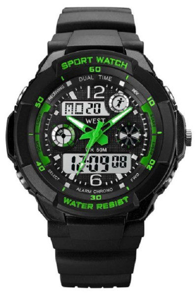 West Watches Model Storm Kinderhorloge Jongen Analoog Digitaal – Sport - Chronograaf – Shockproof -