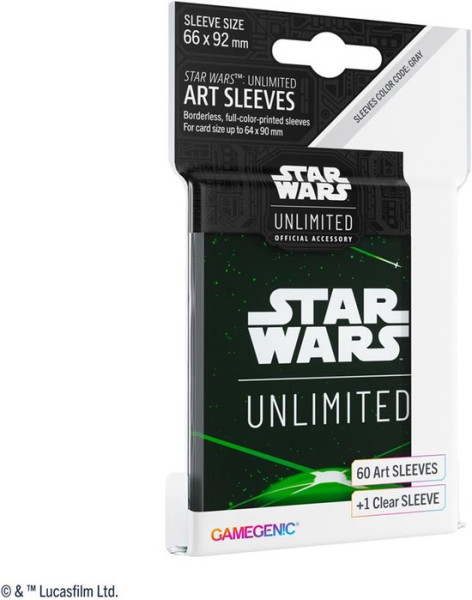 Star Wars Unlimited - Art Sleeves - Card Back Green - Star Wars Sleeves