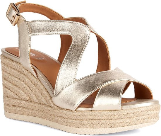 GEOX D PONZA - maat 38 - vrouwen Sandalen - goud