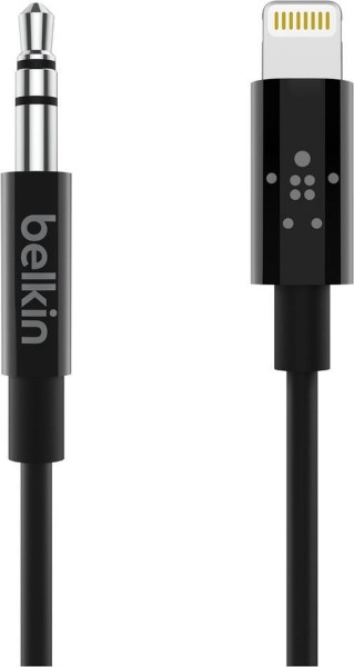 Belkin Apple iPhone Lightning naar 3.5mm kabel - 0.9m - Zwart