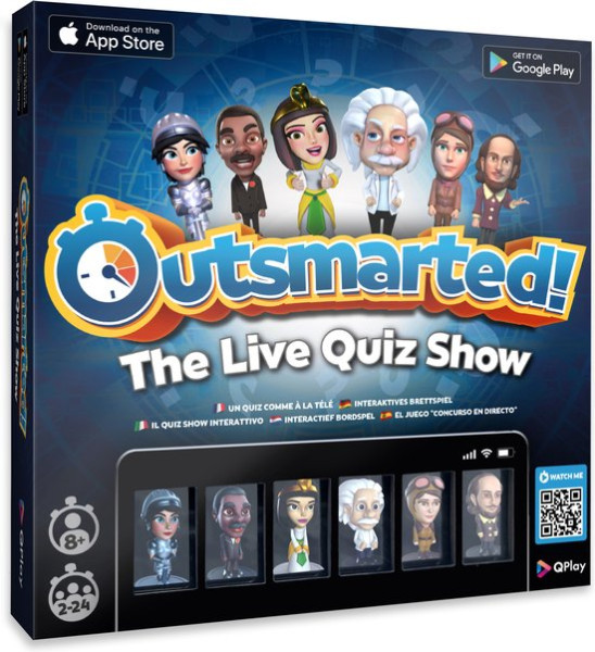 Outsmarted - Te slim af! - Trivia - Interactief Bordspel - Pubquiz - Meer dan 6.500 vragen - Europes