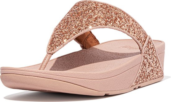 FitFlop Lulu Glitter - maat 38 - Teenslippers ROZE