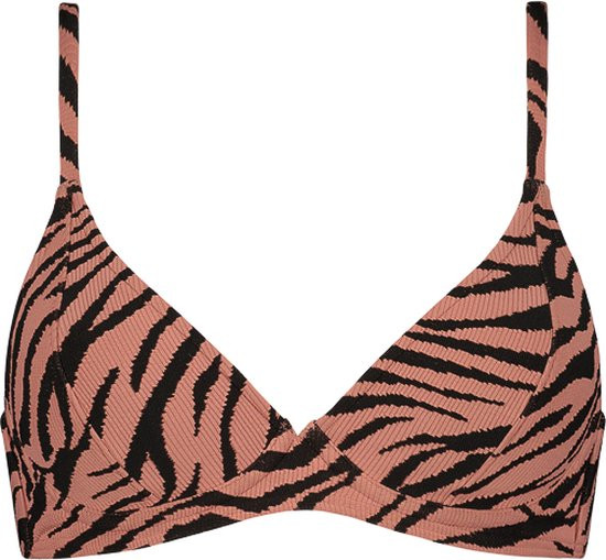 Beachlife - maat 80E- Rose Zebra BH-fit bikinitop met beugel - dames