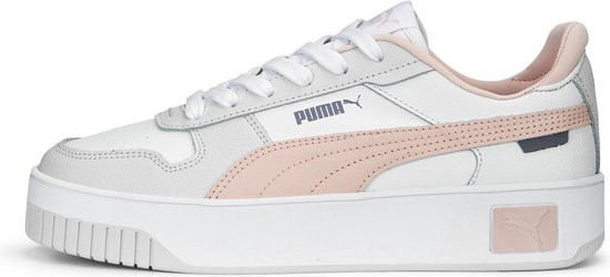 PUMA Carina Street - maat 37 - Dames Sneakers - Wit/Lichtroze