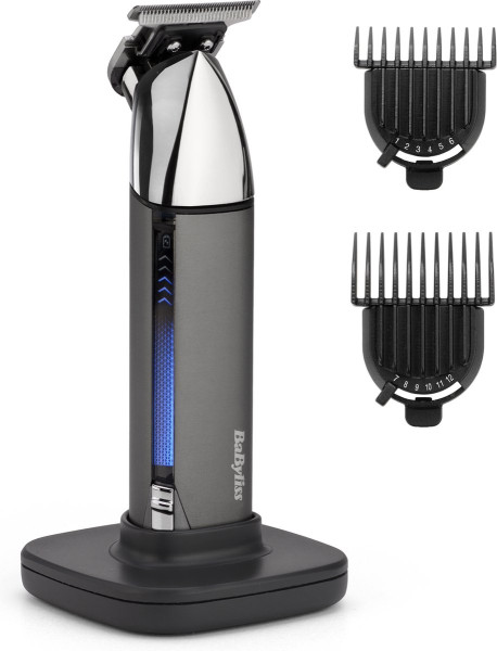 BaByliss Super-X Metal Series T996E Baardtrimmer - Japans Staal T-Mes - USB Oplaadstation - Waterpro