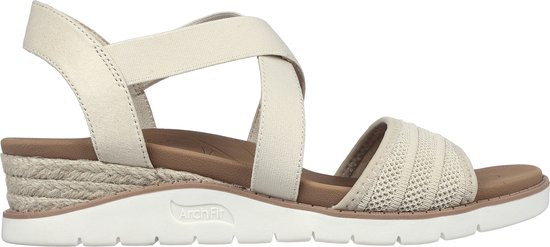 Skechers - Maat 38 - Arch Fit Beach Kiss-Boho Beyo Dames Sandalen - beige