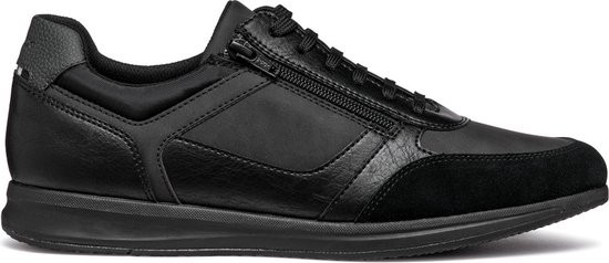 GEOX - Maat 43 - U AVERY Heren Veterschoenen - BLACK