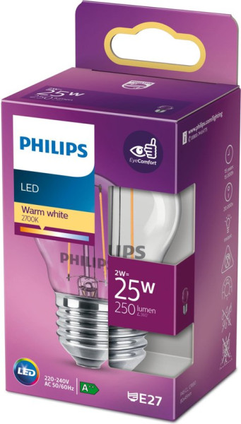 Philips LED Classic Kaarslamp 25W E27 Warm Wit