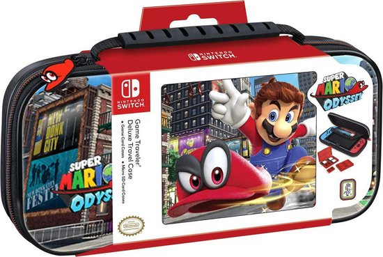 Bigben Nintendo Switch Case - Super Mario Odyssey - Zwart