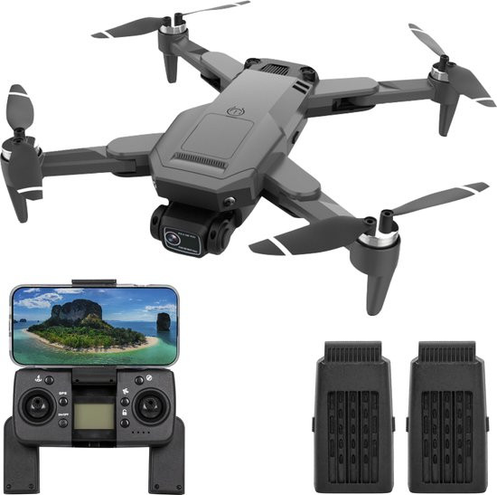 Drone met Camera en GPS - 1080p Mini Camera - voor Buiten en Binnen - inclusief Opbergtas en 2 Accu'