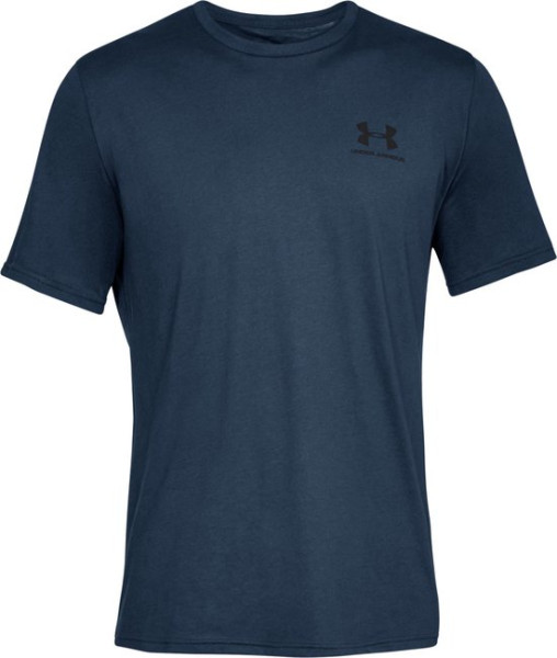 Under Armour Maat S UA SPORTSTYLE LC Short Sleeve Heren Sportshirt - Blauw