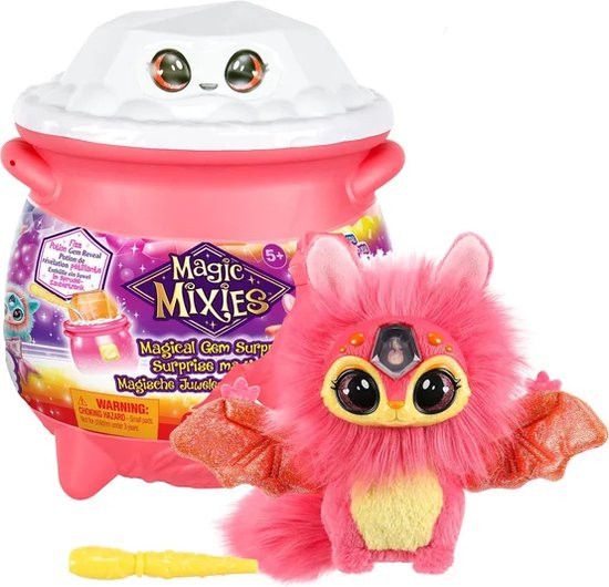 Magic Mixies Magical Gem Surprise ToverKetel Vuur - Maak je Mixie Plushie