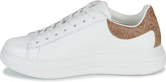 Guess - Maat 40 - Vibo Lage Dames Sneakers - White Brown