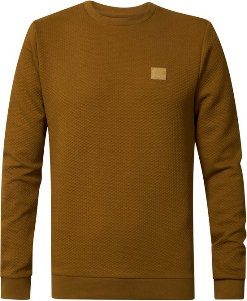 Petrol Industries - Maat XXXL - Heren Klassieke Sweater - Bruin