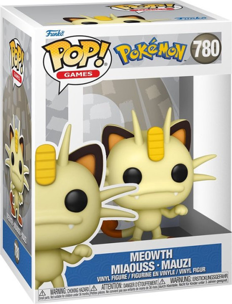 Funko Pop #780 Pop Games: Pokémon Meowth - Funko Pop