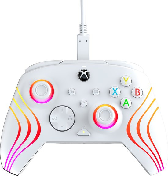 PDP Afterglow WAVE - Bedrade Xbox Controller - Wit - Xbox Series X|S