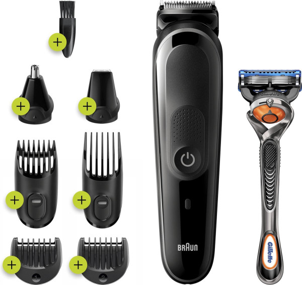 Braun MGK5260 8-in-1 Trimmer, Baardtrimmer Voor Mannen - Gezichts- En Haartrimmer