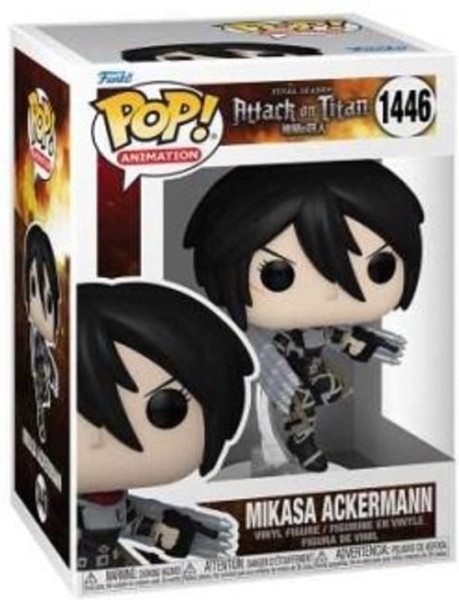 Funko Pop #1446 Animation: Attack on Titan S5- Mikasa (Metallic) - Smartoys Exclusive