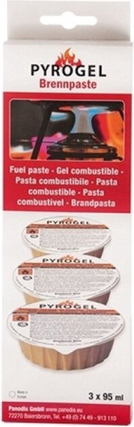 Pyrogel Brandpasta Cups - Geschikt voor Fondue ( Set van 3 )