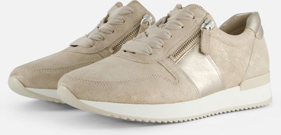 Gabor Sneakers - maat 39 - taupe Nubuck - Dames