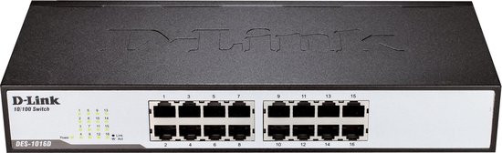 D-Link DES-1016D - Netwerkswitch - 16 Poorten - Unmanaged