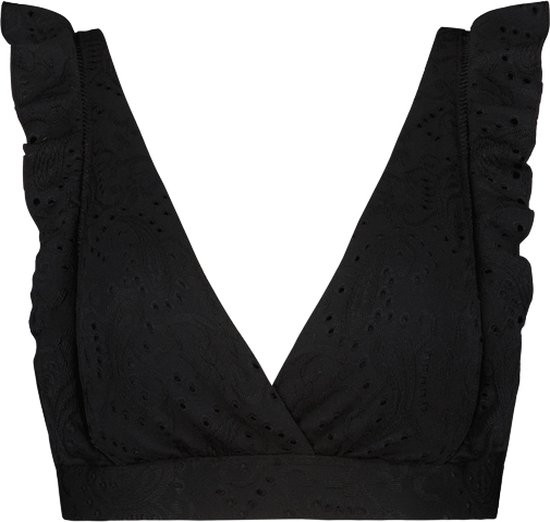 Beachlife Maat B38 Black Embroidery Dames Bikinitopje