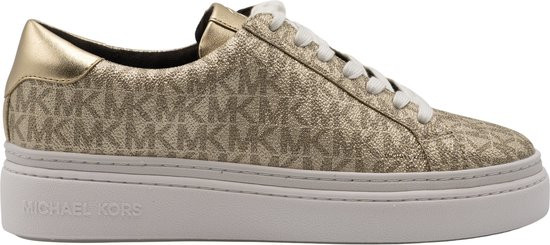 Michael Kors - Maat 41 - Chapman Lace Up Dames Sneakers - Goud