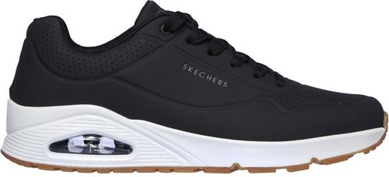 Skechers - maat 41.5 - Sneaker 52458 BLK UNO Stand On Air Zwart Wit