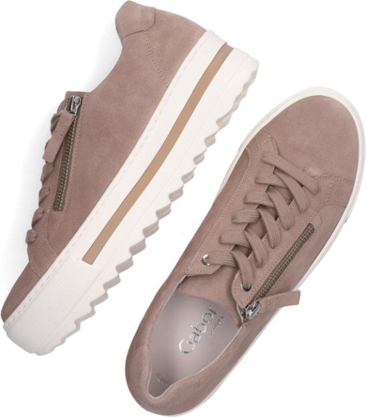 Gabor 66.498.41 -maat 37- Dames Sneakers - Beige