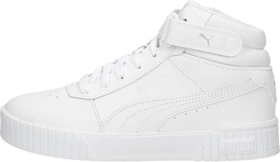 PUMA Carina 2,0 - maat 41 - Mid Dames Sneakers - Wit/Zilver