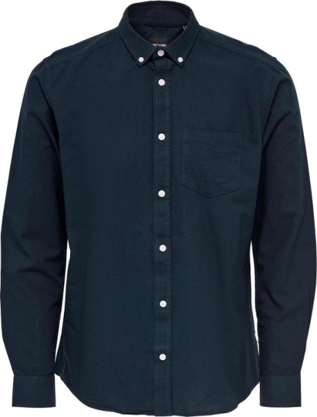 Only & Sons - Maat - L - Overhemd Onsalvaro Dark Navy Mannen