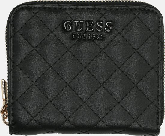 GUESS Dames Billfold Portemonneeritsportemonnee Kunstleer - Zwart