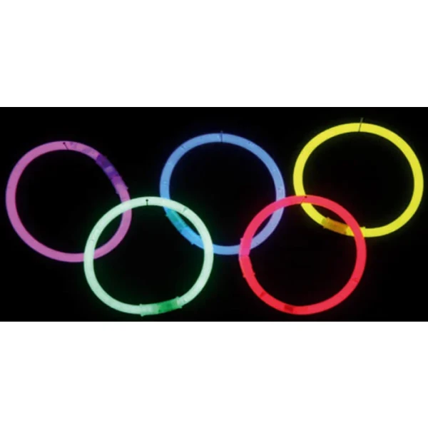 Glow armband breeklicht ass. kleuren 100st.