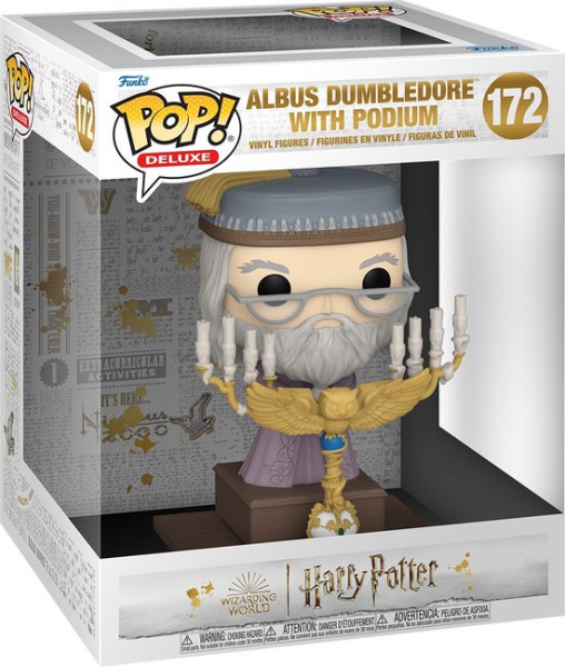 Funko Pop #172 Harry Potter - Albus Dumbledore with Podium Deluxe