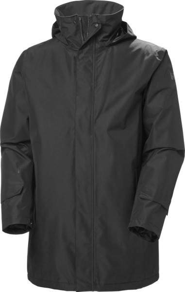 Helly Hansen - Maat XL -Dubliner Insulated Long Jacket - Heren - Zwart