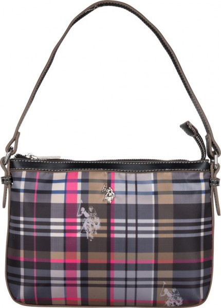 US POLO HOUSTON CHECKED Tas Dames - Zwart